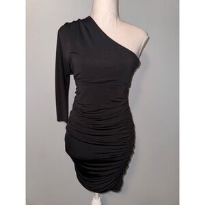Express Women's Black One Shoulder Dress